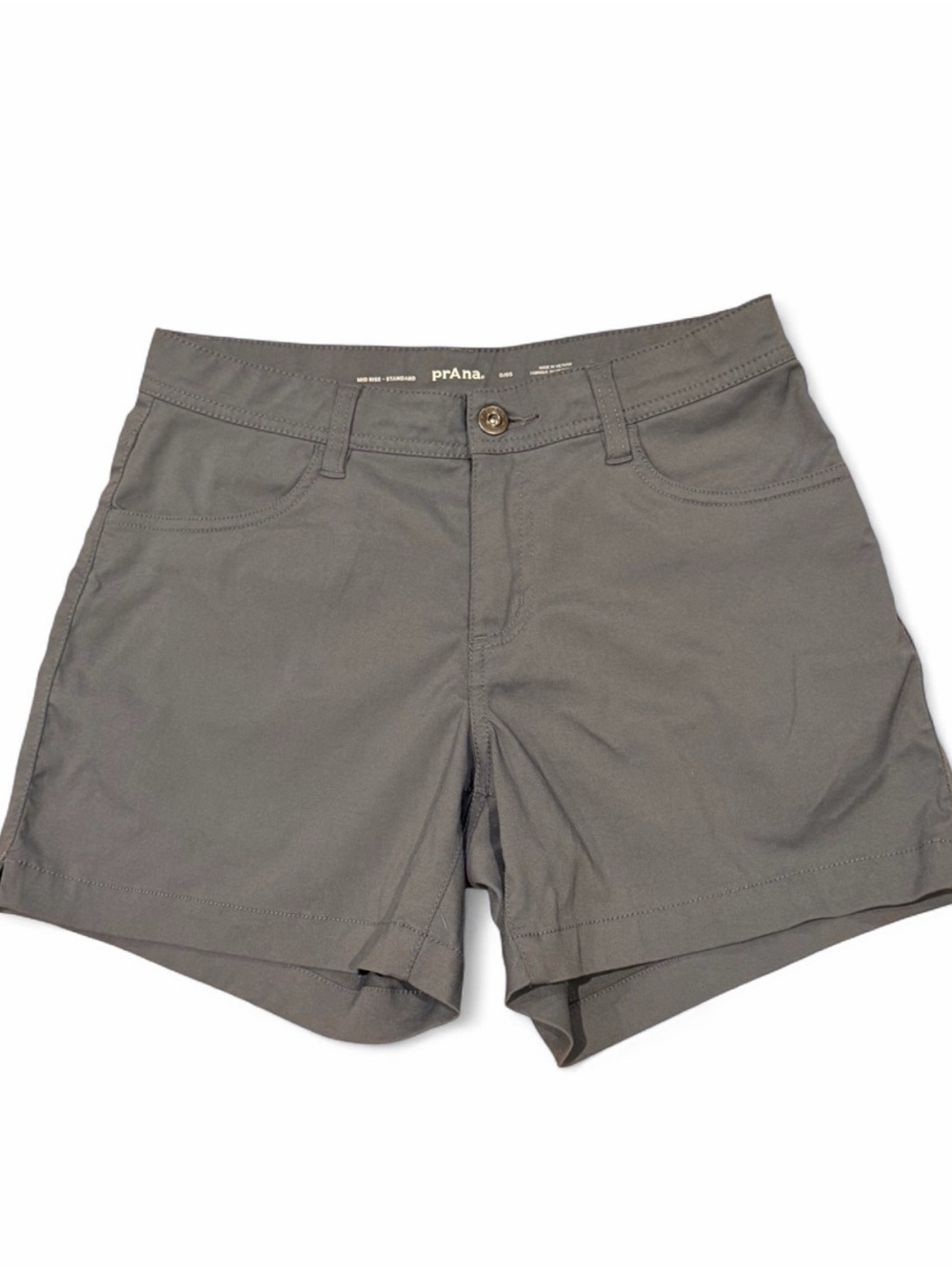 Prana Gray Women's Casual Stretch Bermuda Shorts